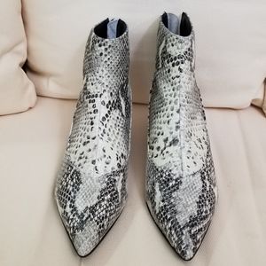 Steve Madden Snake Kitten Heels Booties